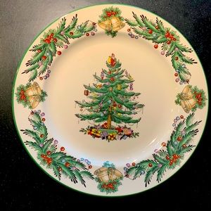 (4) 12.5” Spode Christmas Tree garland 2005 plates.